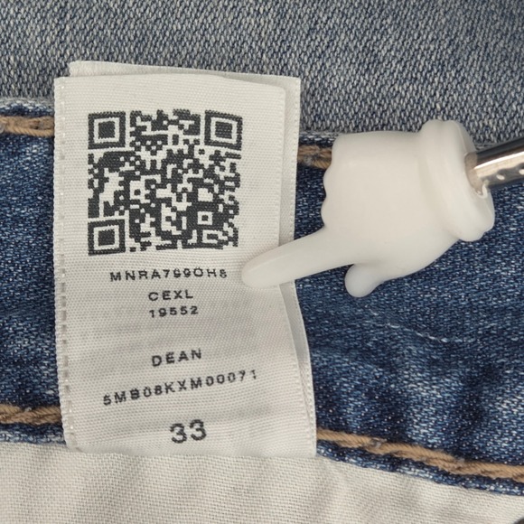 True Religion Dean Super T Modern Tapered Jeans No Flap Y2K Streetwear 33 - Picture 10 of 12